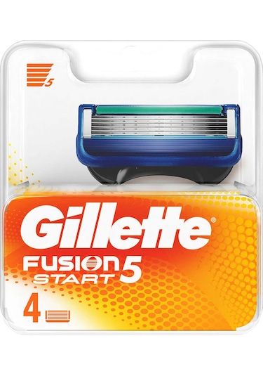 Gillette Fusion5 Start Yedek Tıraş Bıçağı 4'lü