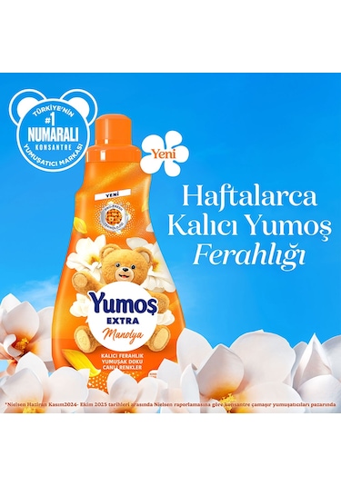 Yumoş Extra Çamaşır Yumuşatıcı 60 Yıkama Manolya 1440 Ml X4 Diğer