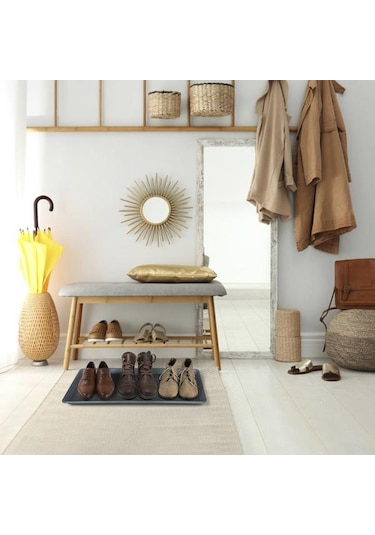 Decobella Çok Amaçlı Ayakkabı Tepsisi Gri