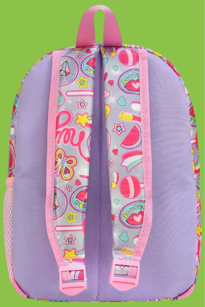 Tezzgelsin Kız Çocuk 0-8 Yaş Günlük Kullanım Su Geçirmez Çocuk Sırt Çantası Anaokulu Çantası Kreş Çantası Lila