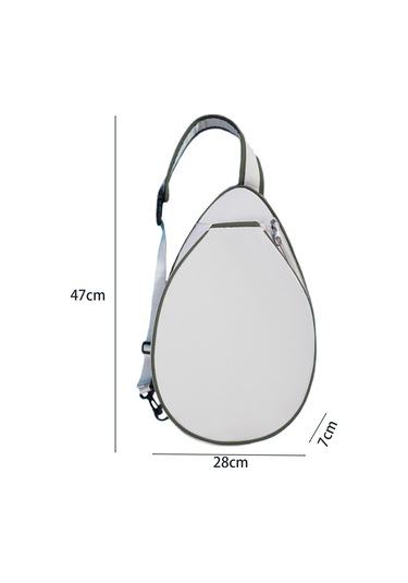 Suntek Tenis Çantası Taşınabilir Çok Beyaz-yeşil-kenarlar