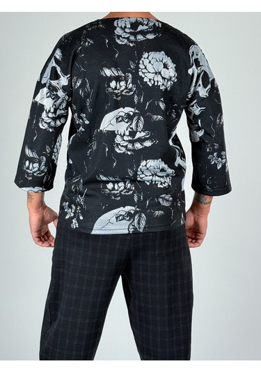 Kurukafa Desenli Fakir Kol Sweat Coc1040 Çok Renkli