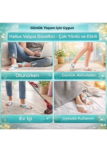Tekli Ergonomik Ayak Baş Parmak Ateli Halluks Valgus Kemik Düzeltme Aparatı Ortopedik Atel