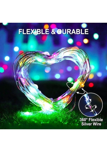 Schulzz Solar Güneş Enerji Dış Bahçe 8 Modlu 20Metre Düz 200Led C