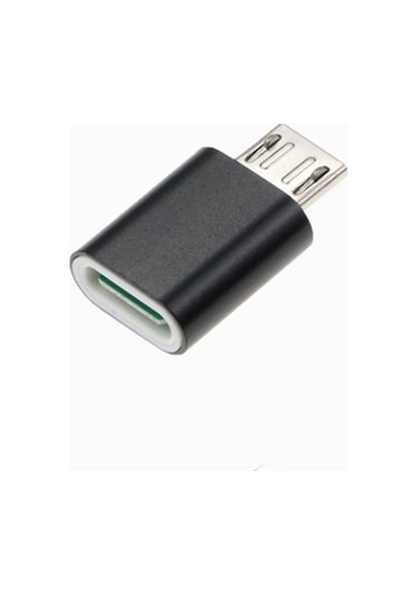Springsun Type-c'den Micro Usb'ye Adaptör - Veri Transferi Ve Şarj Desteği, Otg Desteği Yok - Siyah