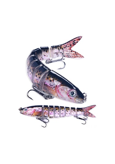 Reedark 13.4cm Çok Eklemli Yapay Yem, Gerçekçi Pike Wobblers, 18.6g Sert Swimbait Crankbait