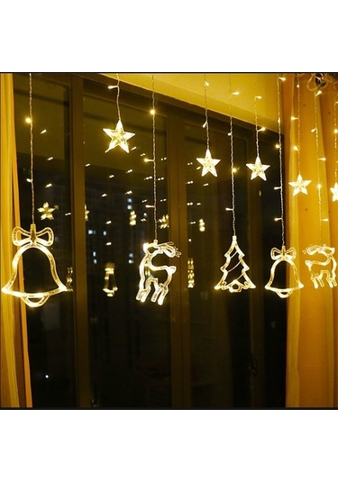 Besthome1 Noel Dekorasyon Çan Ve Geyik Işıkları, Rc Pil Kutusu, Sıcak Beyaz Işık Diğer