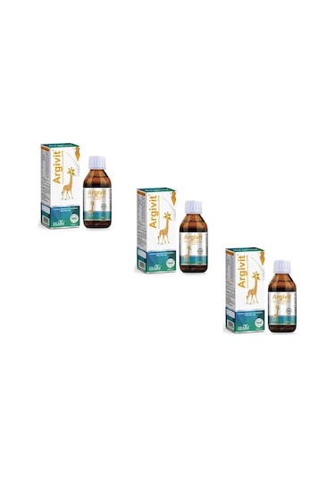 Argivit Arjinin İlaveli Multivitamin Surup 3 x 150 ML