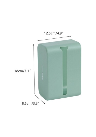 Yeşil Duvara Monte Doku Kutusu Yan Yönlü Açık Tip Kağıt Tutucu Ofis Peçete Konteyner Bebek Mendili Kağıt Saklama Kutusu Doku Organizatör