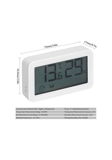 Trendooze Akıllı Ev Termometre - Sesli Komut, Uzaktan Algılayıcı, Wi-fi/zigbee