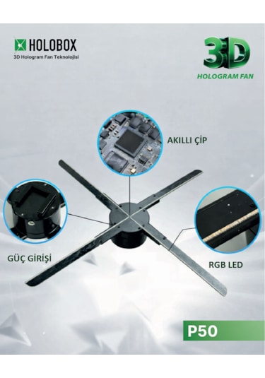 Holobox P50 50cm 3d Hologram Fan