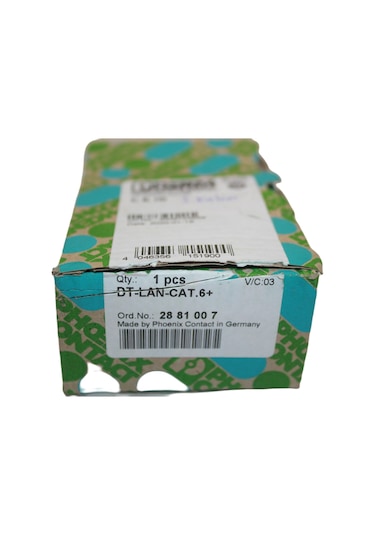 Phoenix Contact DT-LAN-CAT.6+ 10Gbps Ethernet Yıldırım Koruyucu RJ45 DIN-Ray