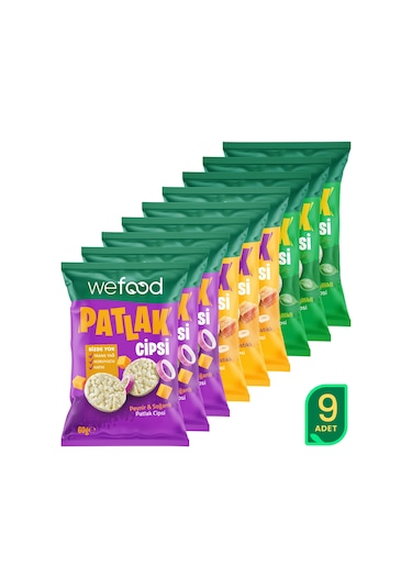 Wefood Patlak Cips Deneme Paketi 60 G 9'lu 8683347037711