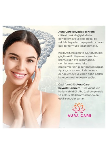 Aura Care Cilt Beyazlatıcı Krem 60 ML