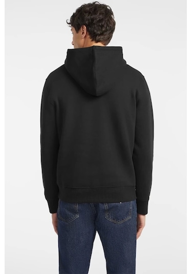 Guess Erkek Siyah Iconic Sweatshirt Siyah