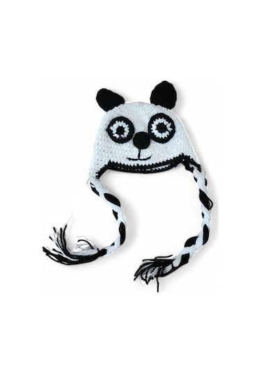 Hedea Sevimli Panda Çocuk Bere Beyaz