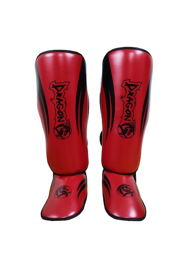 Dragondo 40716-p Kaval Ayak Koruyucu Kırmızı Kick Boks Kaval Koruyucu Kırmıızı