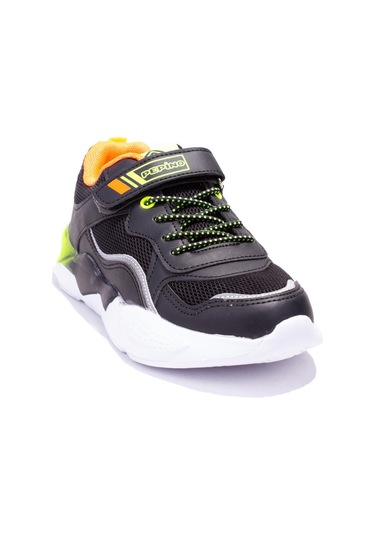 Pepino 1424 Siyah Turuncu Ortopedik Günlük Kız Çocuk Spor Ayakkabı 001