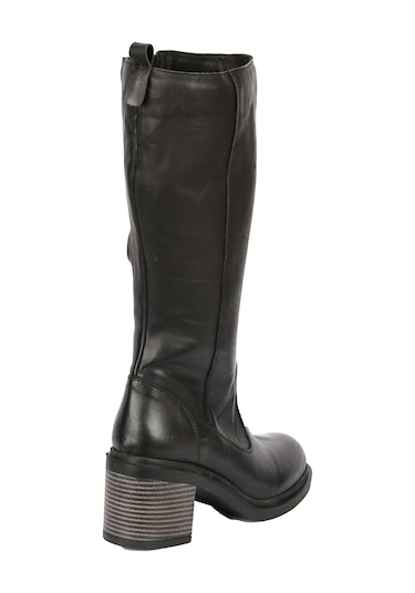 Mammamia D24kc-2035 - B Kadın Hakiki Deri Casual Çizme Siyah
