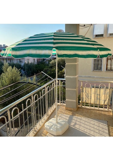 Plaj Şemsiyesi Eğilebilir 200x200 Ölçü Yeşil