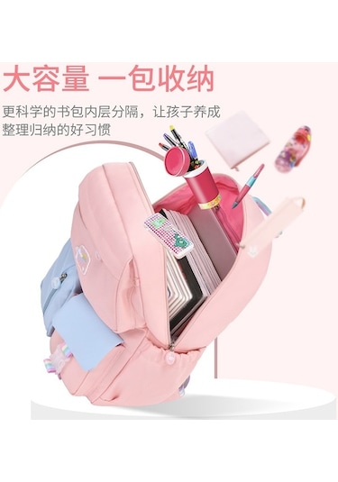 Flybuy Yıl Yeni Şirin Pudra Okul Mavisi Leezsing Koruması Kolye Kızlar Kadın Kabartma İlkokul Hafif Güçlü Çanta 2021 1345 Fp Mavi - Pudra