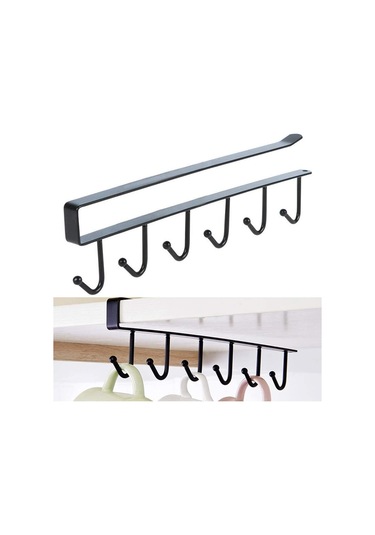 Dolaplar İçin Askılı Raf, Bardaklar Ve Kupalar İçin 6 Askı Diğer