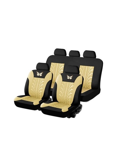 Ulzyvf 5 Kişilik Pu Deri Koltuk Kılıfı - Rahat, Nefes Alabilir, Dayanıklı Otomobil, Kamyonet, Suv