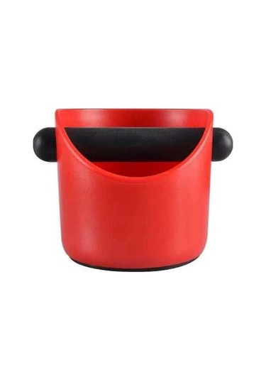 Pazly Kırmızı Barista Kahve Atık Kutusu - Dayanıklı Espresso Makinesi Aksesuarı Kırmızı