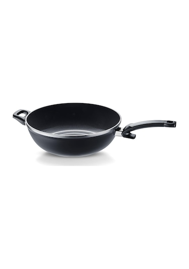 Fissler Ceratal Comfort Orbit Black Wok Tava - 32 Cm Siyah