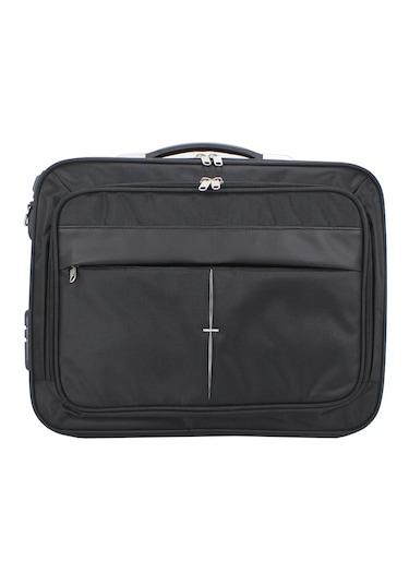 Unisex Siyah 15.6'' Çelik Kasalı Laptop Evrak Bilgisayar Çantası Siyah