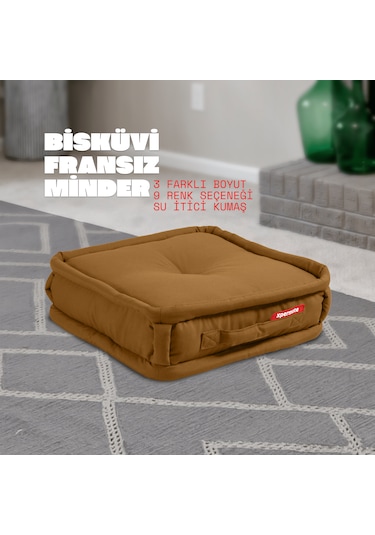 Xpermate Bisküvi Minder Petek Önü Fransız 45x45x14 Kahve