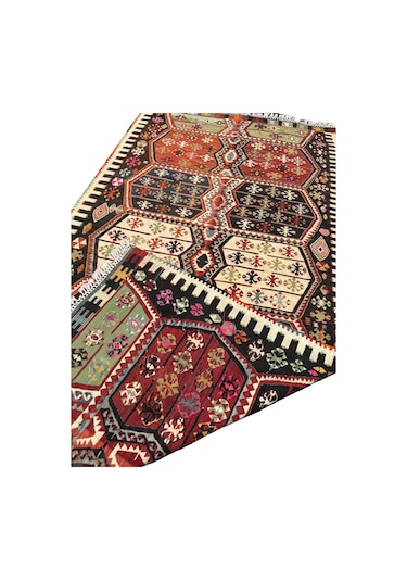 El Dokuma 155x300 Kök Boya %100 Yün Çift Kanat Malatya Kilimi