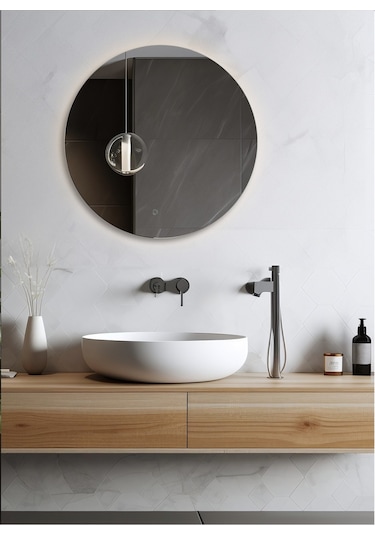 Flora Fone Ledli Dokunmatik Banyo Lavabo Işıklı Makyaj Aynası Cam