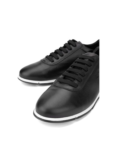 Tamer Tanca Erkek Hakiki Deri Siyah Deri Casual Ayakkabı 128 241339 Erk Ayk Y24 Sıyah Dr Siyah