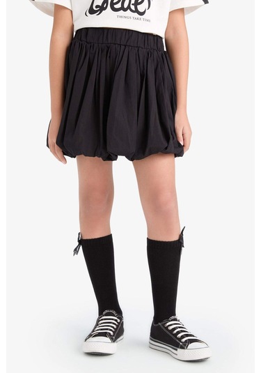 DeFacto Kız Çocuk Poplin Etek E2273A825SMBK81 Siyah