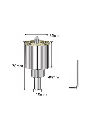 Lijinxu Granit Taş Porselen Çapı Için Merkezi Matkap Çap-35mm