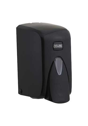 Vialli S5b Sıvı Sabun Dispenseri Aparatı Hazneli Siyah 500 Ml