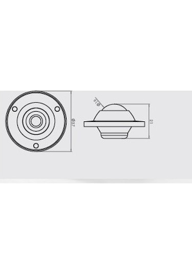 Gürçay Döner Teker Gömme Metal Bilyalı 4 Adet