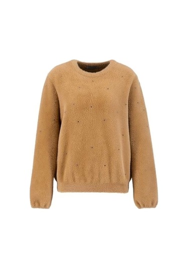 Armine Taş Detaylı Kazak 24kd2806 Camel Camel