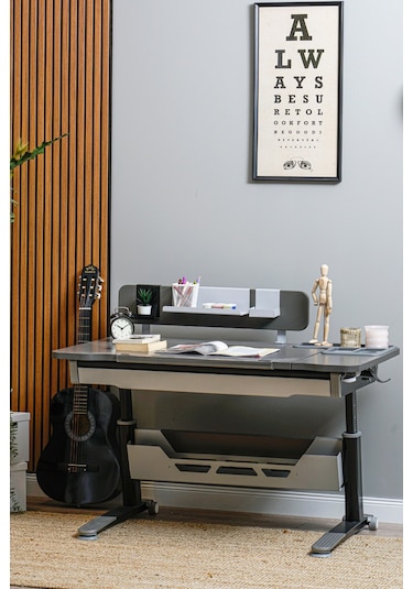 Sirius Standart Yükseklik Ve Eğim Ayarlı Bilgisayar Ve Oyuncu Masası, Ofis Ve Çalışma Masası Gri Gri Sirius Standart Yükseklik Ve Eğim Ayarlı Bilgisayar Ve Oyuncu Masası, Ofis Ve Çalışma Masası Gri Gri