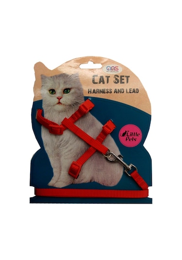 Ans Kedi Göğüs Bel Tasması Kırmızı