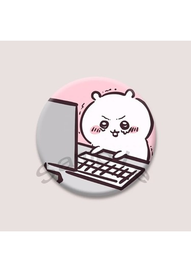 Sevimli Chiikawa Rozeti Karikatür Animasyon Periferik Yaka Iğneler Teneke Yuvarlak 44mm Style 18 44mm Çok Renkli