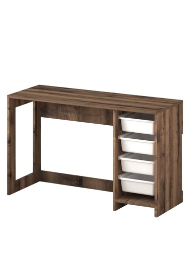 Hero Modern Çalışma Masası - 120 Cm Antik Ceviz