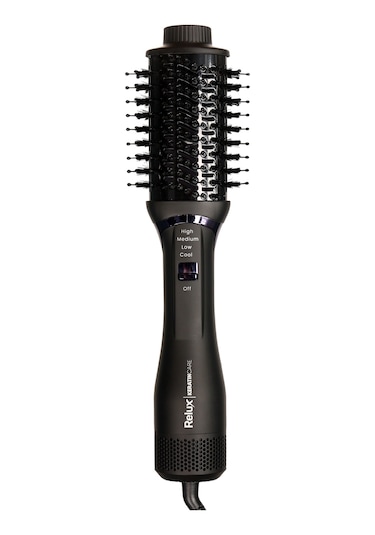 Relux AS8200b Keratincare Üflemeli Saç Şekillendirici Tarak Siyah