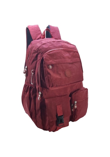 Klinkır Okul Çantası Lise Ortaokul Üniversite Kadın Sırt Çantası Hafif Kumaş Çok Cepli 001