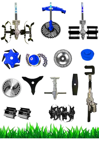 Eisenn ST900 Sırt Tırpan + Çapalama Seti + Zeytin Toplama 12 Parça Full Set