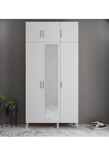 Açelya Portmanto Vestiyer Beyaz 105 cmM5