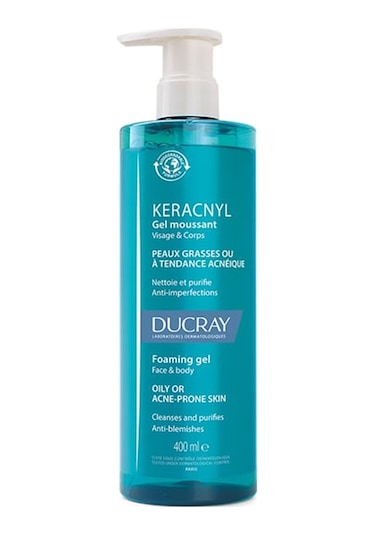 Ducray Keracnyl Yağlı ve Akneye Eğilimli Ciltler için Temizleme Jeli 400 ML