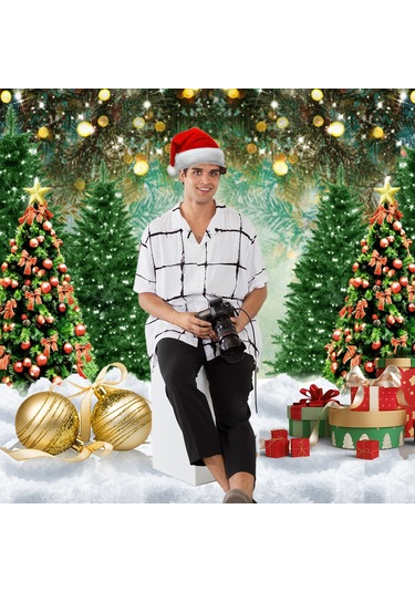 Youtek Noel Temalı 2.1x1.5m Fotoğraf Arka Planı, Poliester Elastik Kumaş, W-848 Modeli