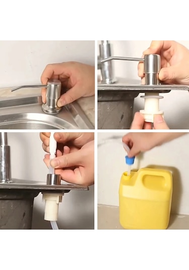 Siyah-mutfak Lavabo Uzatma Tüpü Kiti İçin Sabunluk Yedek Metal Lavaboya Monte Güverte Tezgahı Altında